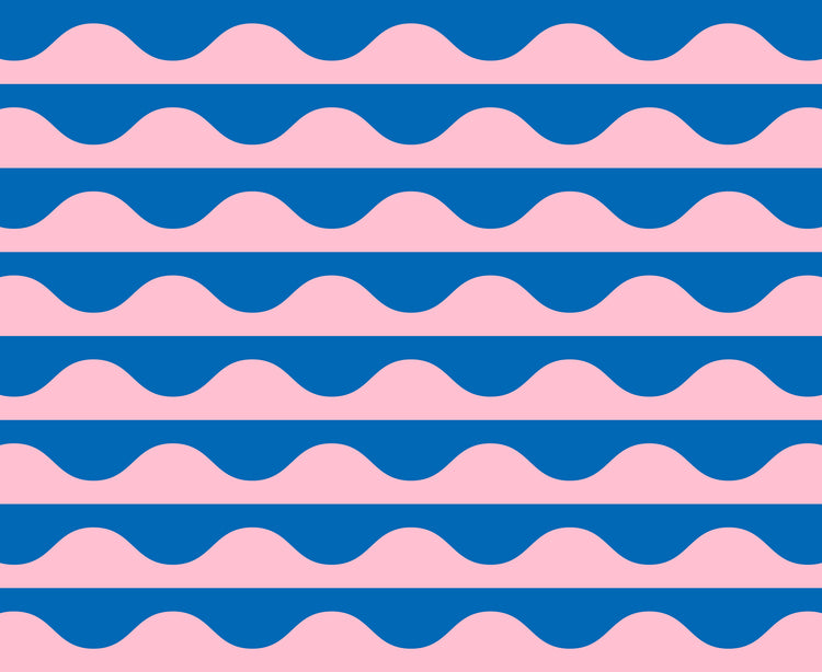 Moda Groove - Wavy - Cotton Candy