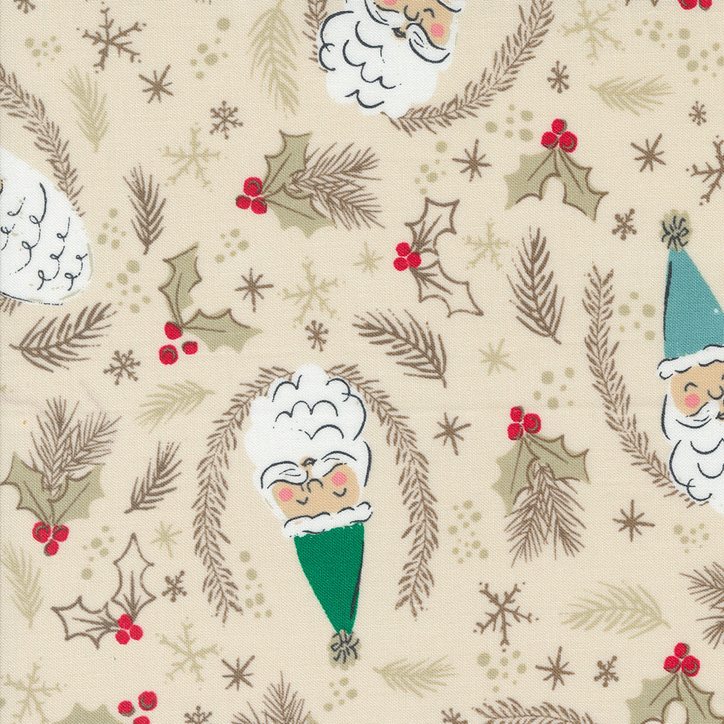 Moda Cozy Wonderland Natural Santas