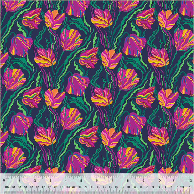 Windham Fabrics - Botanica - Tulip Indigo