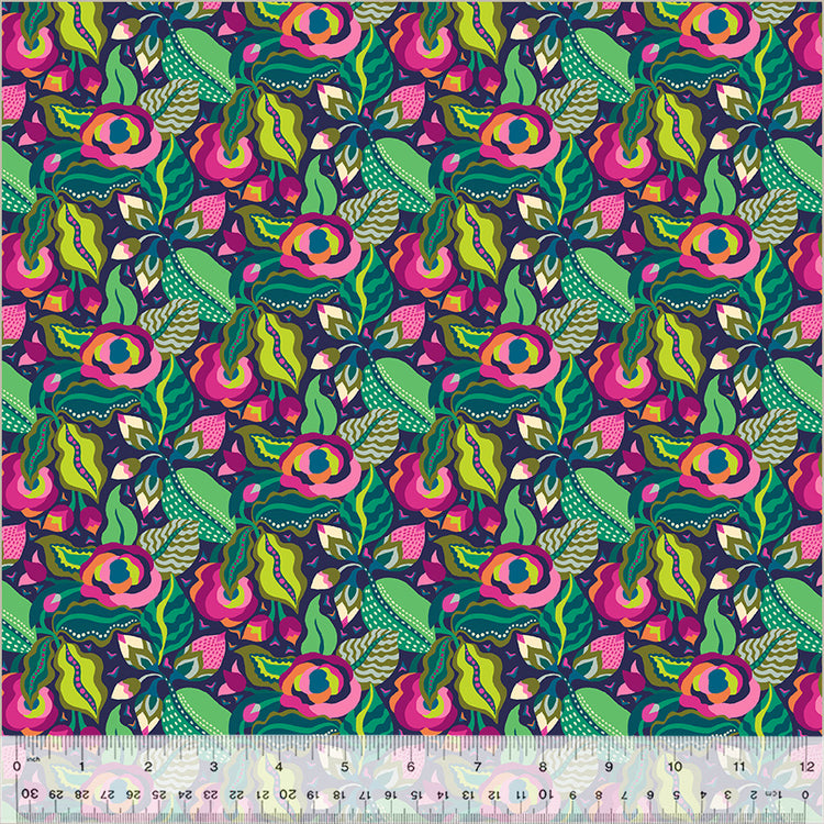 Windham Fabrics - Botanica - Camellia Indigo