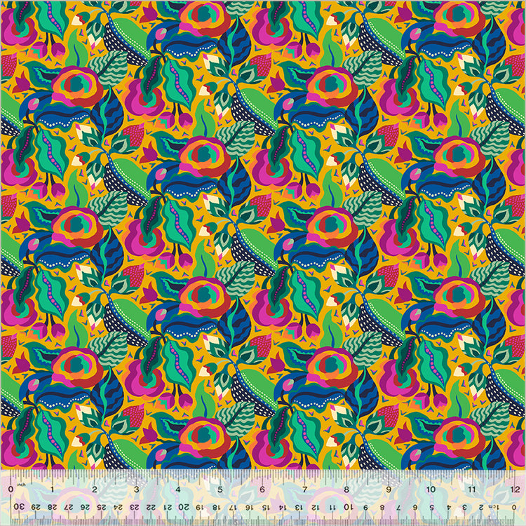 Windham Fabrics - Botanica - Camellia Gold