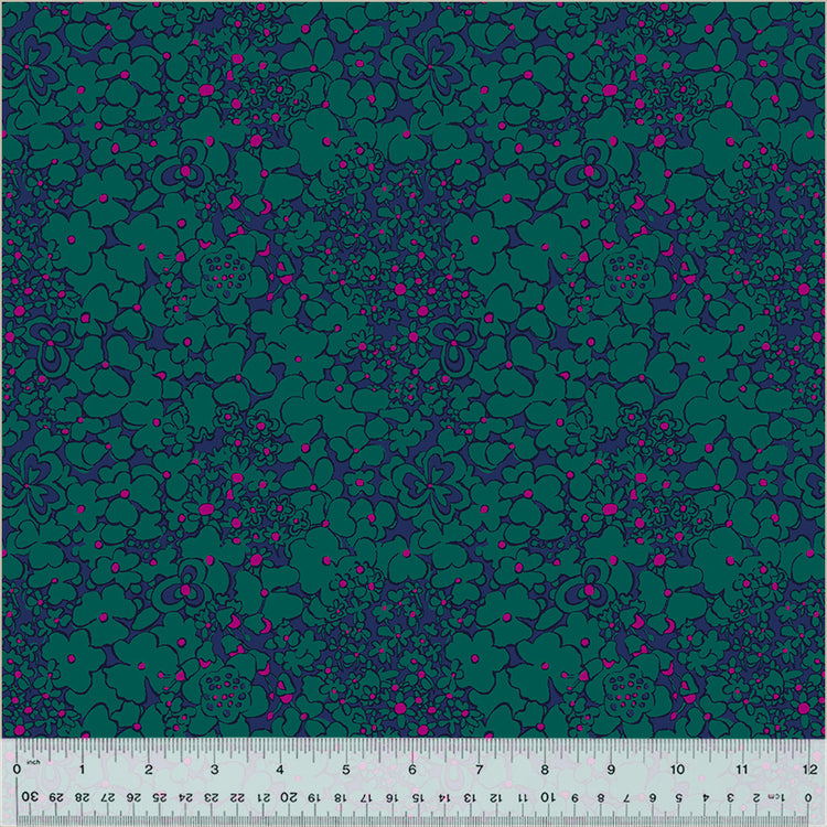 Windham Fabrics - Botanica - Periwinkle Teal