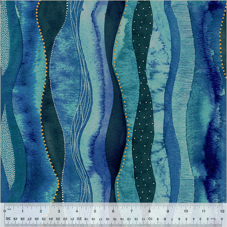 Bolt End Windham Fabrics - Ebb & Flow - Cascade Marine 68cm