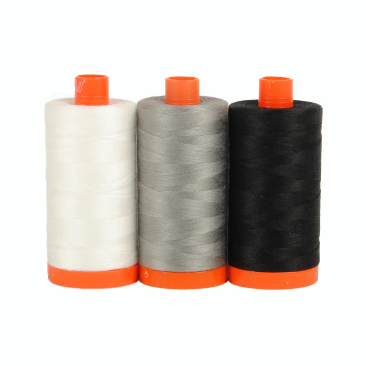 Aurifil Colour Builder 3 Pack - Carrara Black/White