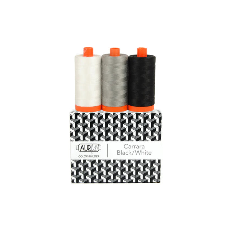 Aurifil Colour Builder 3 Pack - Carrara Black/White