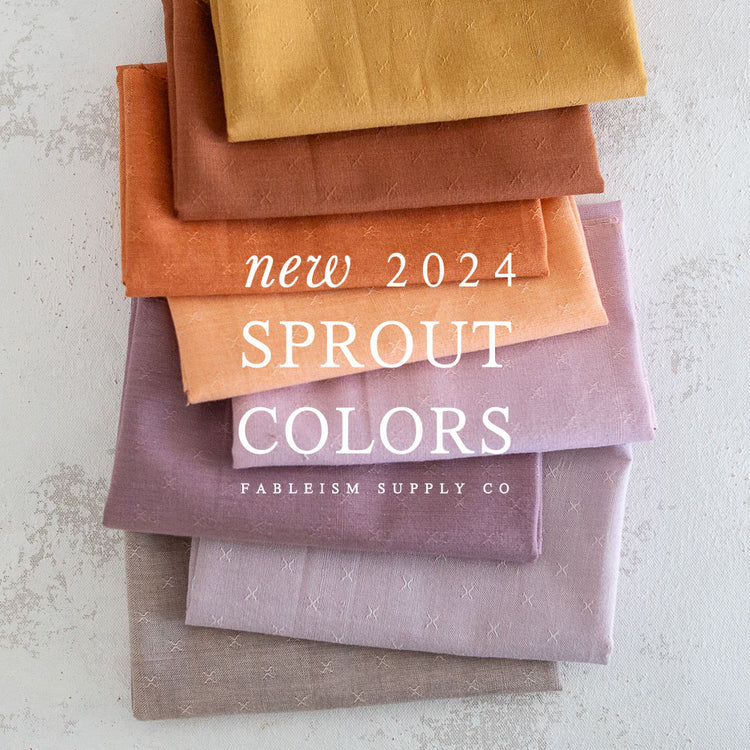 Fableism New Sprout Wovens 2024 - 8 Colour Fat Quarter Pack