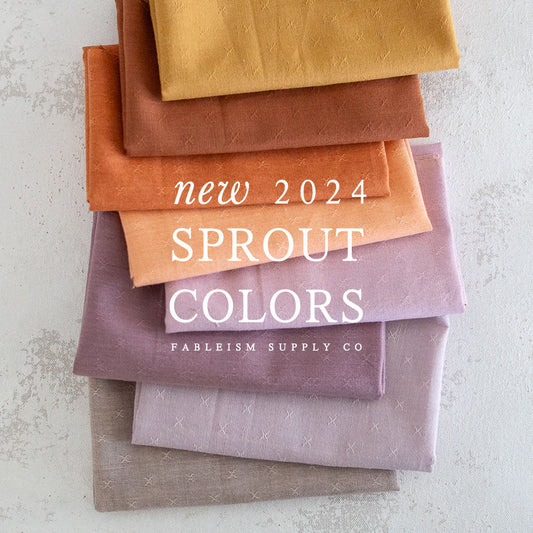 Fableism New Sprout Wovens 2024 - 8 Colour Half Metre Pack - Now Due May/June 2024