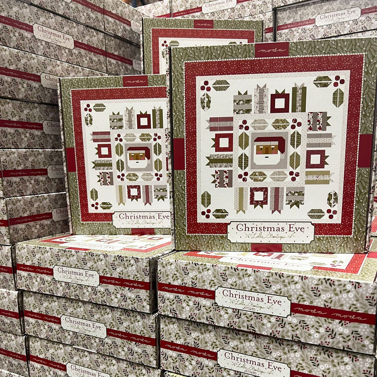 Moda Christmas Eve Jolly Holiday Quilt Kit - 77" x 77"
