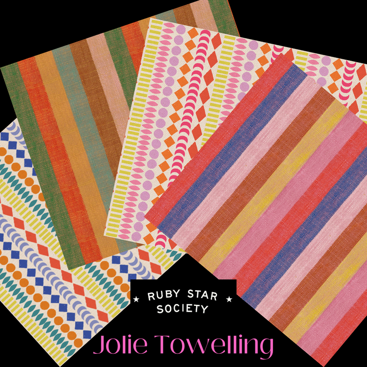 Ruby Star Society Jolie Cotton Towelling - Boardwalk Pink - Half Metre