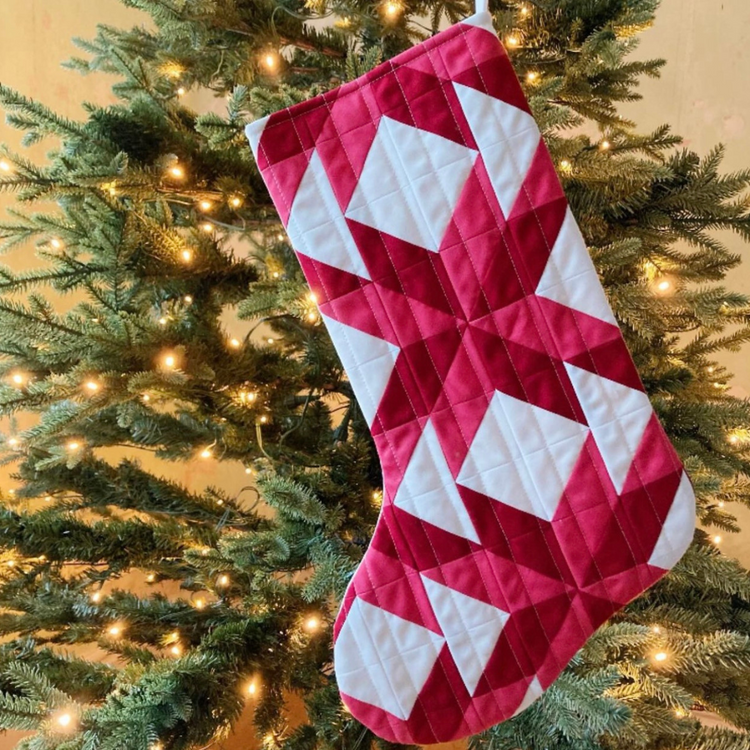 Cooper & Fred - Seeing Stars Stocking Kit - Ruby Star Society Starry/Speckled - Red & Green