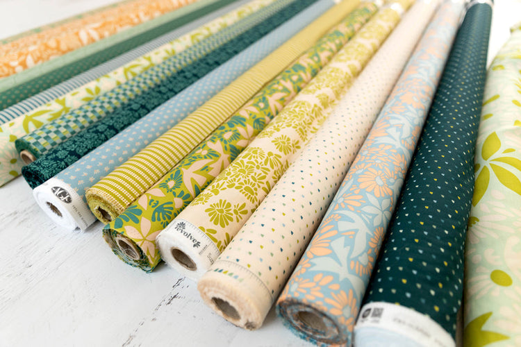 Art Gallery Fabrics - Evolve By Suzy Quilts - Diamond Stripe Key Lime
