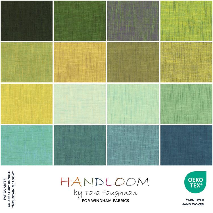 Tara Faughnan - Handloom Wovens - 16 Fat Quarter Pack Meadow - Deposit - Pre-Order Due June 2026