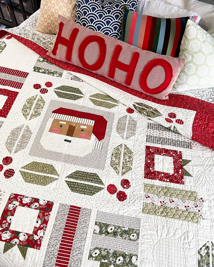 Moda Christmas Eve Jolly Holiday Quilt Kit - 77" x 77"