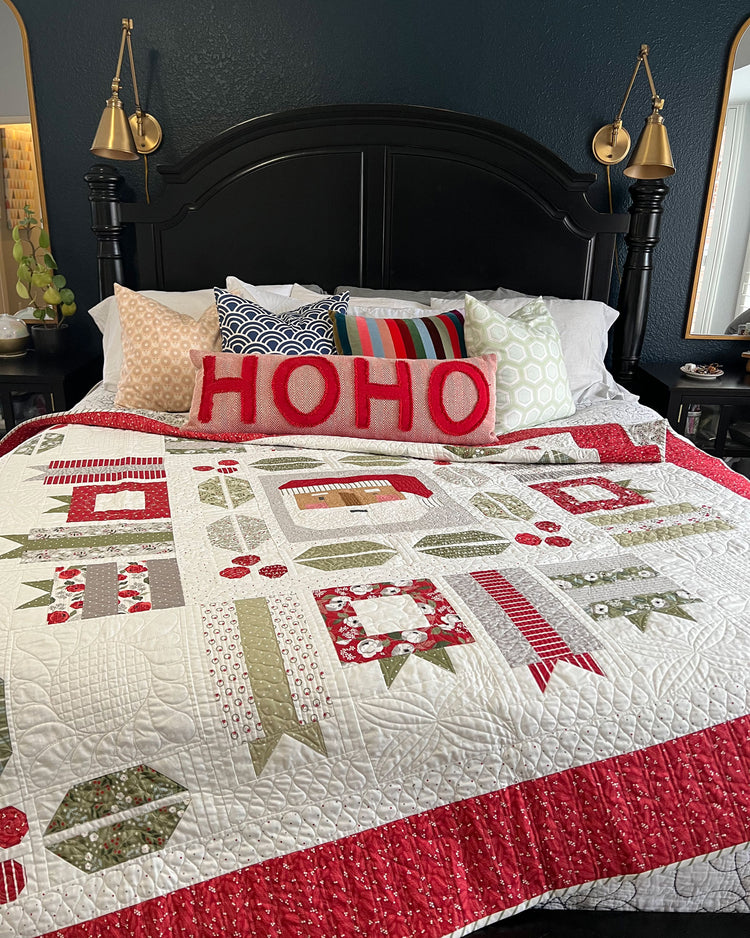 Moda Christmas Eve Jolly Holiday Quilt Kit - 77" x 77"