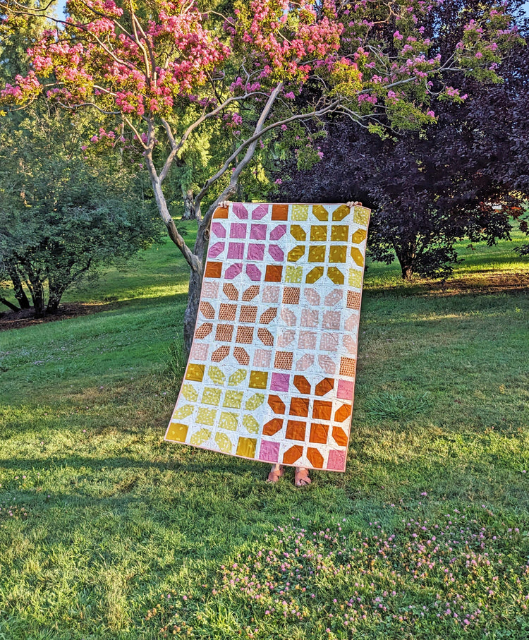 Cocowawa Crafts - Cutting Corners Quilt Kit - Ruby Star Society Sketchbook Fabric