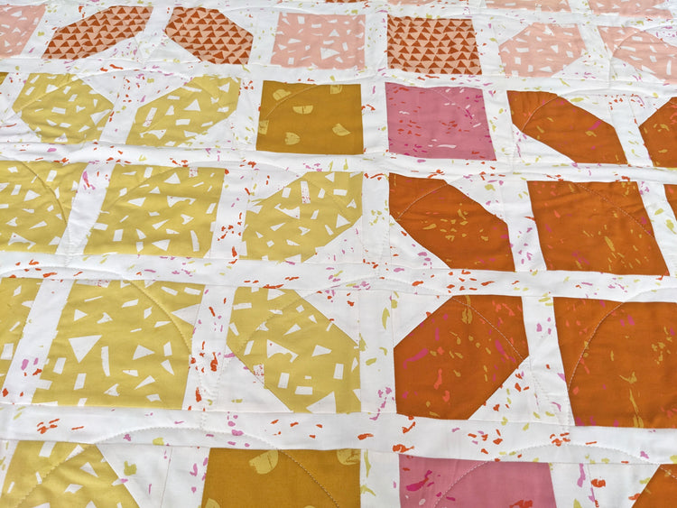 Cocowawa Crafts - Cutting Corners Quilt Kit - Ruby Star Society Sketchbook Fabric