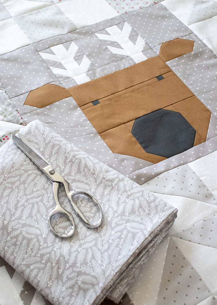 Reindeer Xing Quilt Pattern - By Lella Boutique