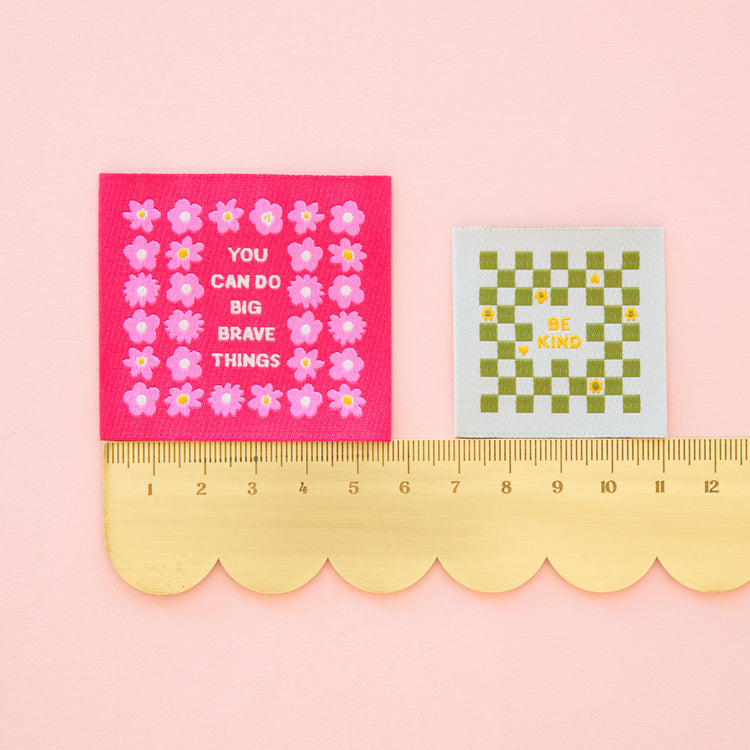 Sarah Hearts Sew-In Labels - Joyful June - 4 Pack