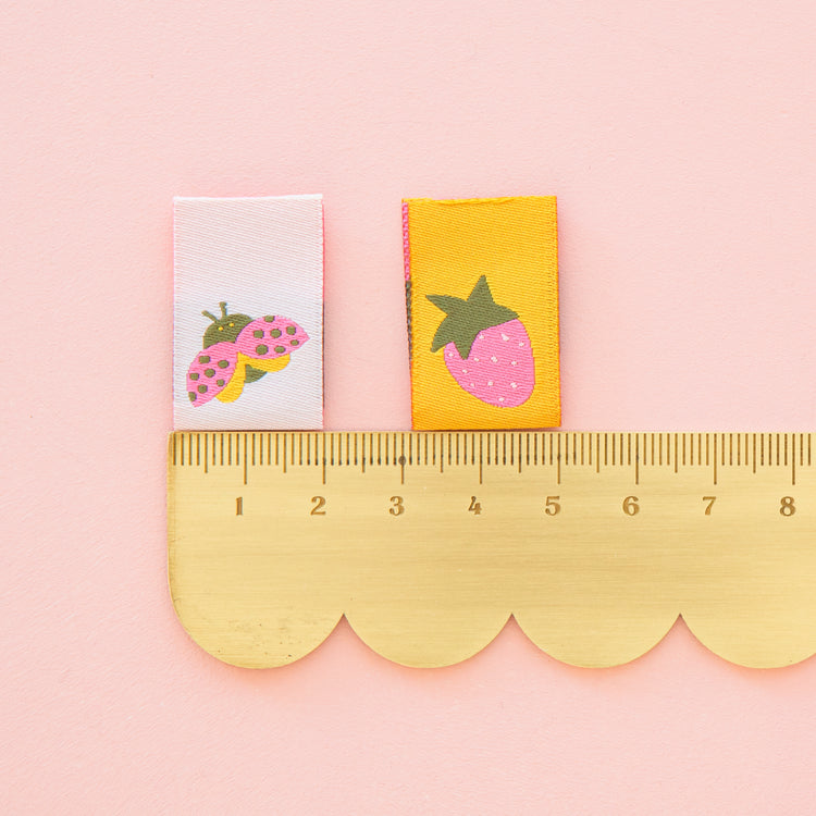 Sarah Hearts Sew-In Labels - Joyful June - 4 Pack