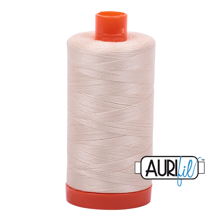 Aurifil 50wt Cotton Large Spool - Light Sand 2000