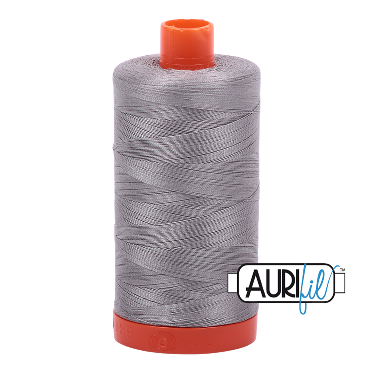 Aurifil 50wt Cotton Large Spool - Stainless Steel 2620