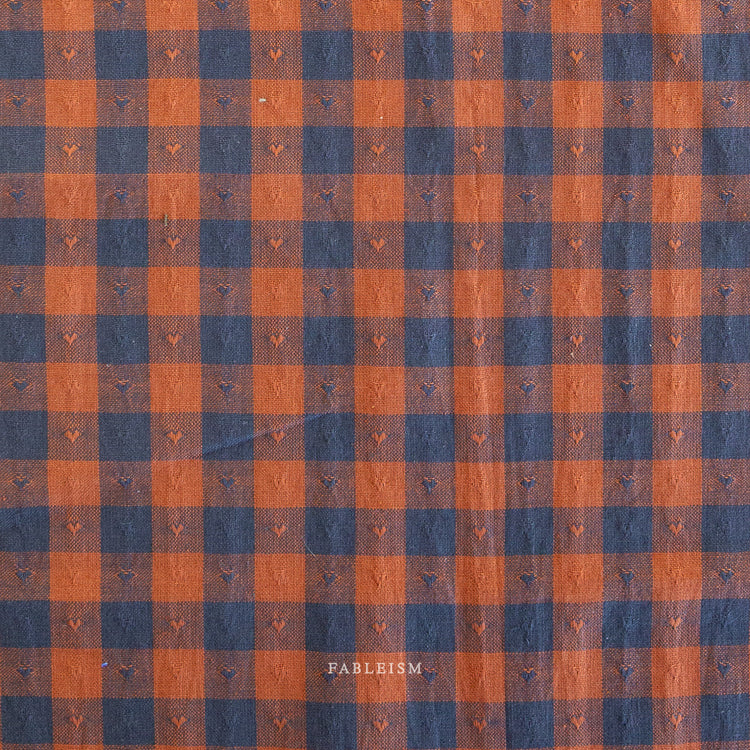 Fableism Queen of Hearts 55" Wide - Dobby Hearts Gingham in Sunday Best - Back In Stock End Dec 2025