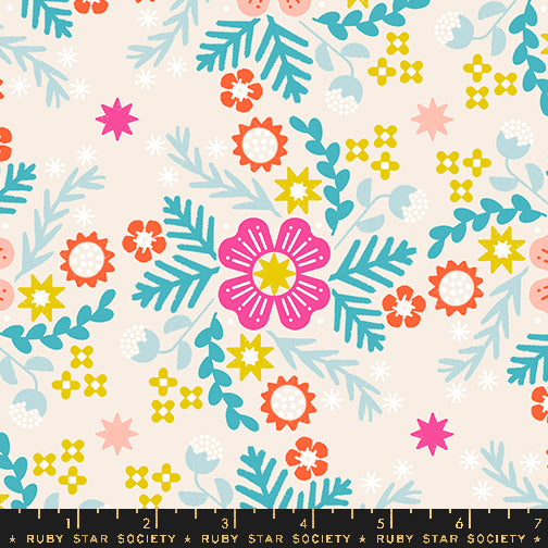 Ruby Star Society Pivot - Wild Flower Natural - Canvas