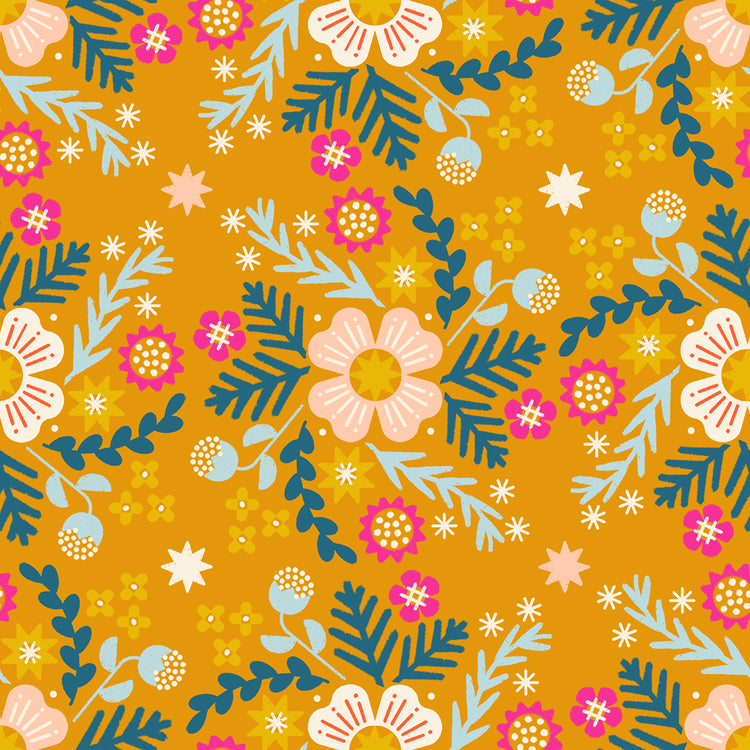 Ruby Star Society Pivot - Wild Flower Goldenrod - Canvas