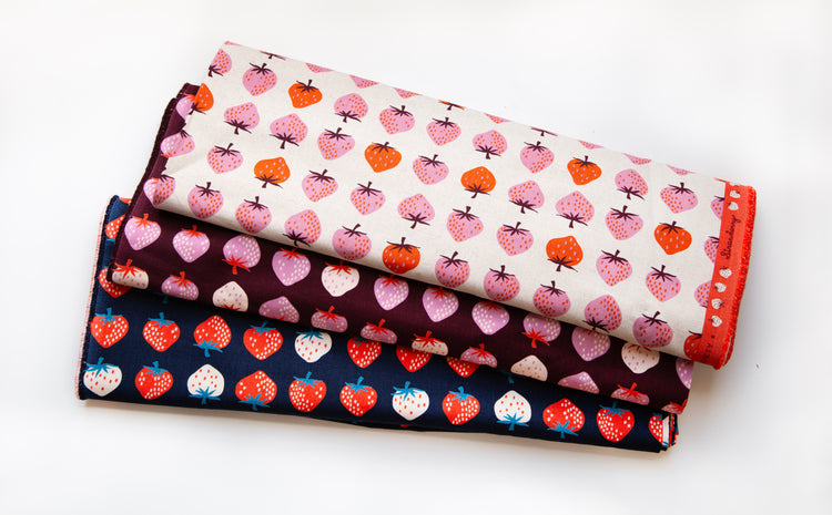 Ruby Star Society Strawberry - Navy - Canvas
