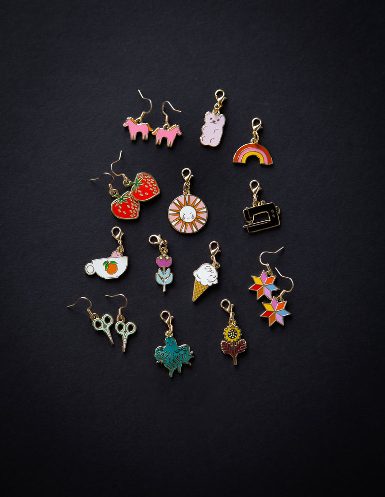 Ruby Star Society Zip Pulls - Kimberly Ice Cream Cone & Gummy Bear