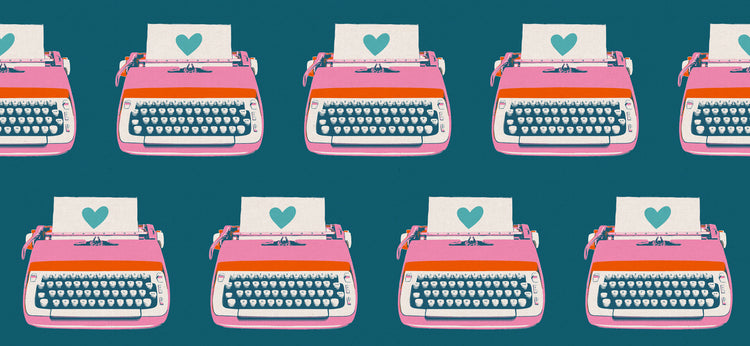 Ruby Star Society Best Day Ever - Typewriters - Teal - Canvas - Pre-Order due Oct/Nov 2025