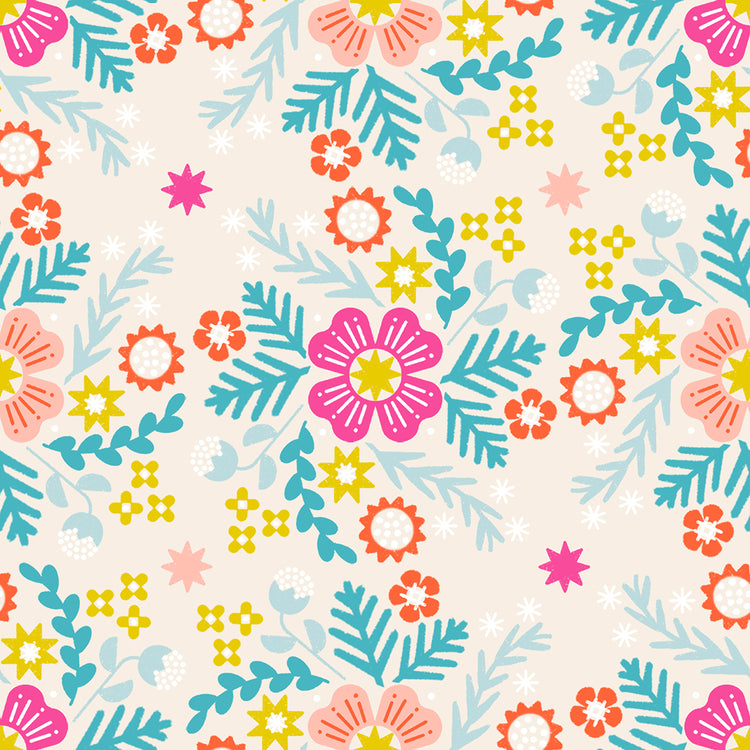 Ruby Star Society Pivot - Wild Flower Natural - Canvas