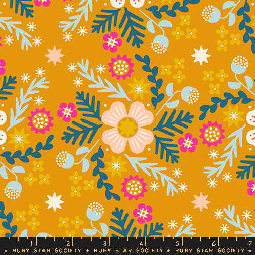 Ruby Star Society Pivot - Wild Flower Goldenrod - Canvas