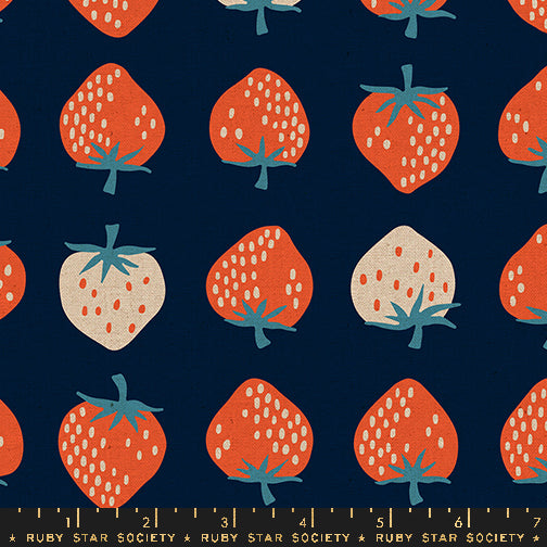 Ruby Star Society Strawberry - Navy - Canvas