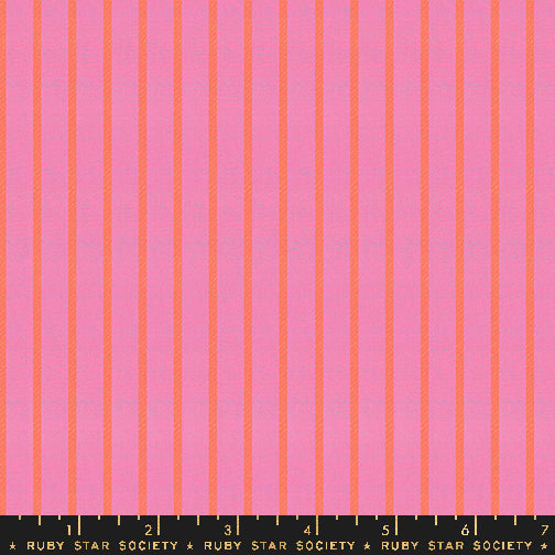 Ruby Star Society Warp & Weft Ooh Lucky Lucky - Apron Stripe Bright Pink