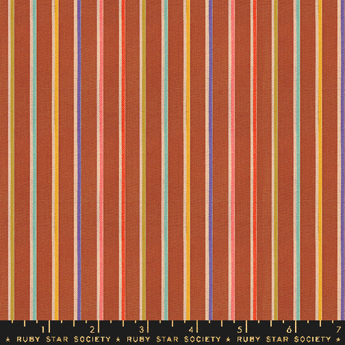 Ruby Star Society Warp & Weft Ooh Lucky Lucky - Sketch Stripe Maple Flat Weave