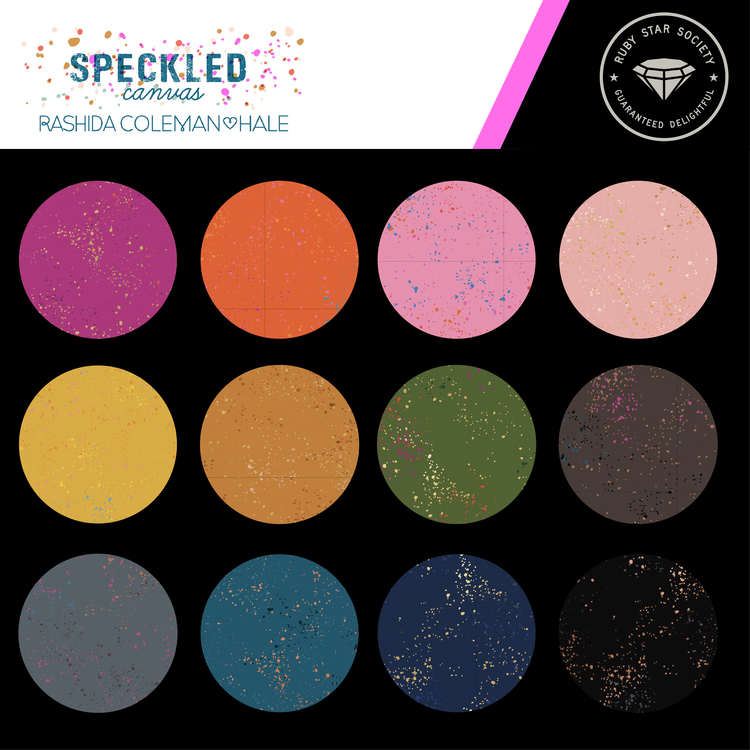 Ruby Star Society Speckled - Canvas - Flamingo - Pre-Order Due April