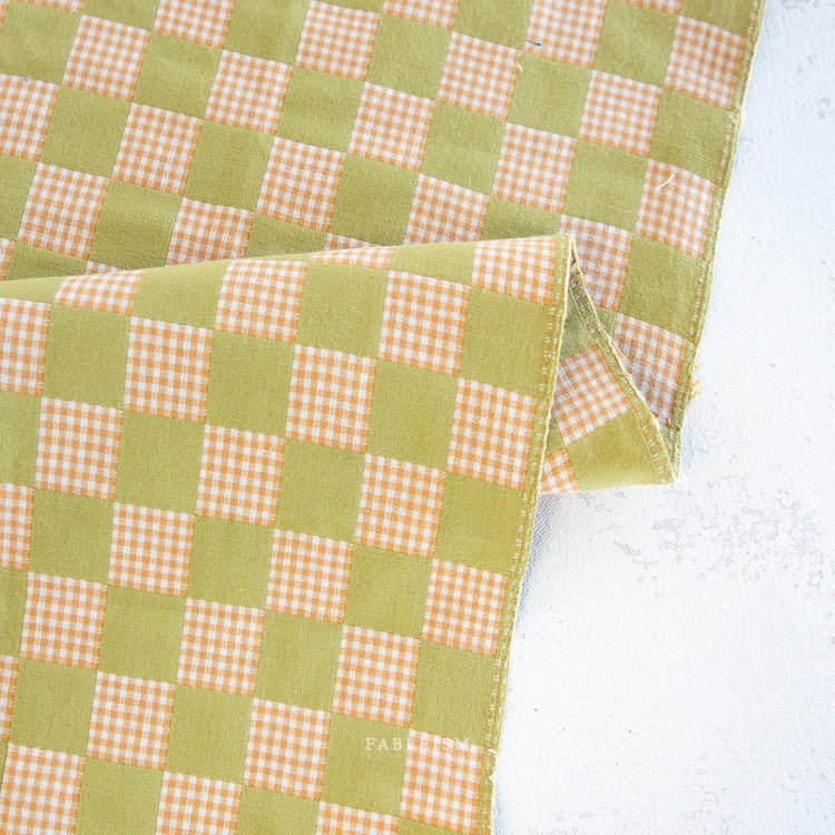 Fableism Checkmate Checkers - Double Cloth Reversible - Kiwi