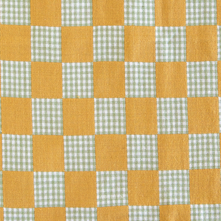 Fableism Checkmate Checkers - Double Cloth Reversible - Citrine