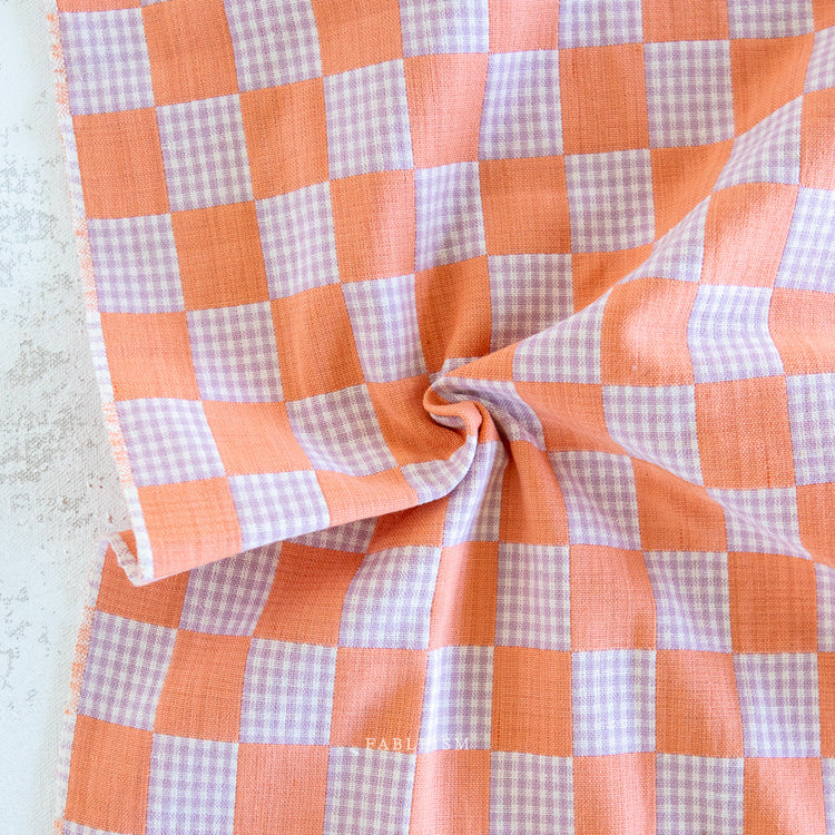 Fableism Checkmate Checkers - Double Cloth Reversible - Sunset