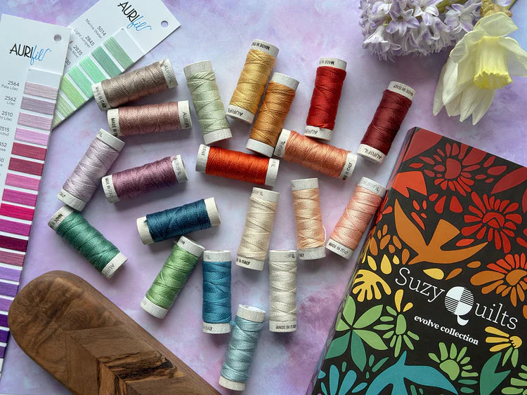 Aurifil Evolve 8wt Thread - 20 Pack - Suzy Willams