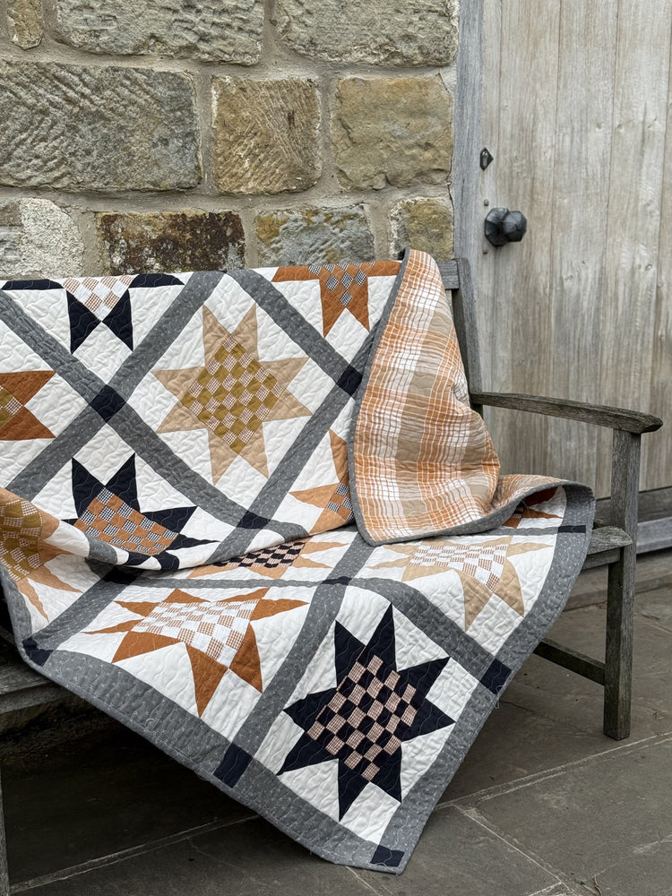 A Beautiful Thing - Checkmate Sawtooth Star Quilt Kit - Pre-Order Due End August 2026