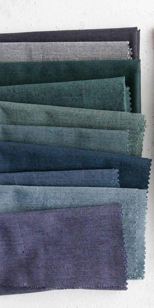 Fableism Nocturne Everyday Chambray - 10 Cool Colours Fat Quarter Pack