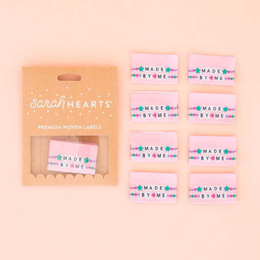 Sarah Hearts Sew In Labels - Made By Me Friendship Bracelet - 8 Pack
