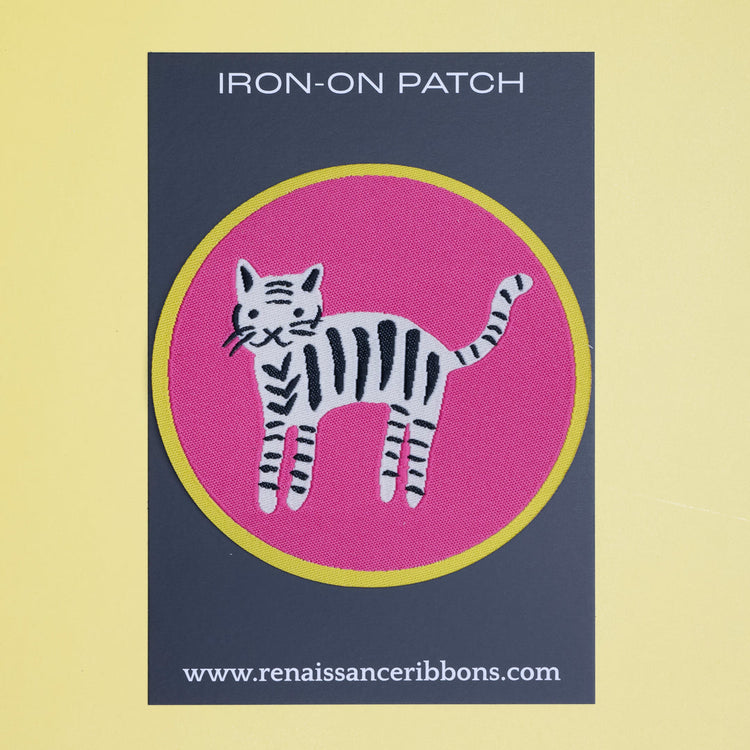 In Stock Ruby Star Society Iron-On Patch - Tiger Stripes