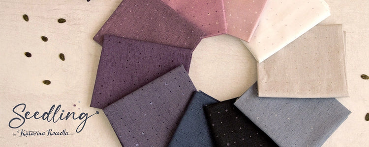 Art Gallery Fabrics - Seedling - Seeds Blueberry