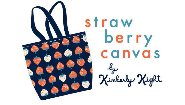 Ruby Star Society Strawberry - Navy - Canvas