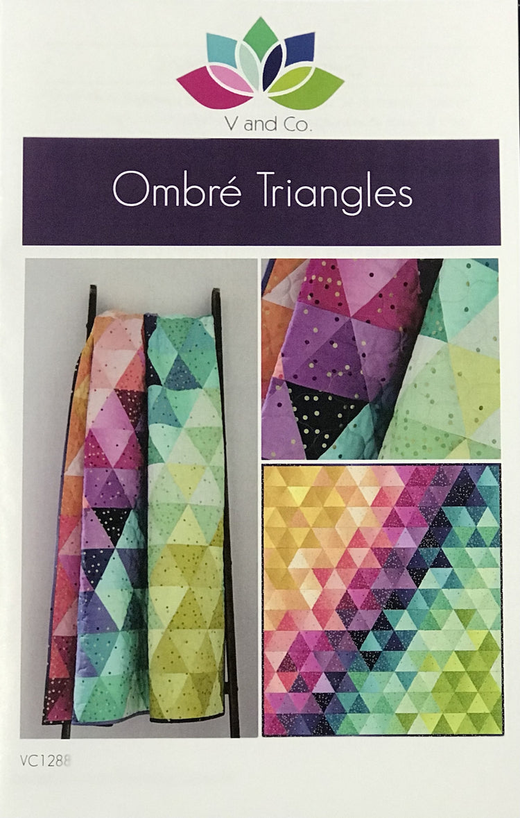 Moda - Best Of Ombre Confetti Metallic - Ombre Triangles By V & Co. - Quilt Bundle