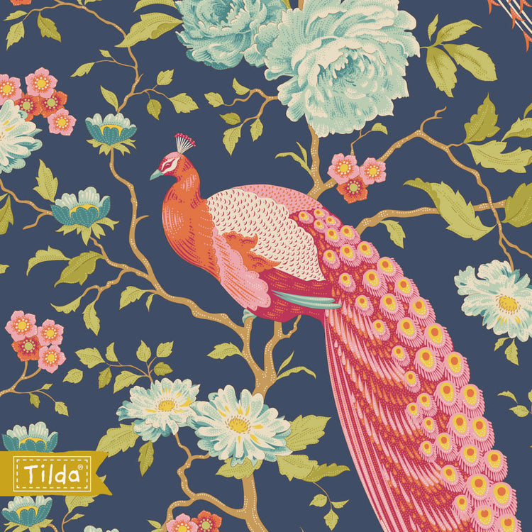 Tilda Chic Escape Peacock Tree Navy