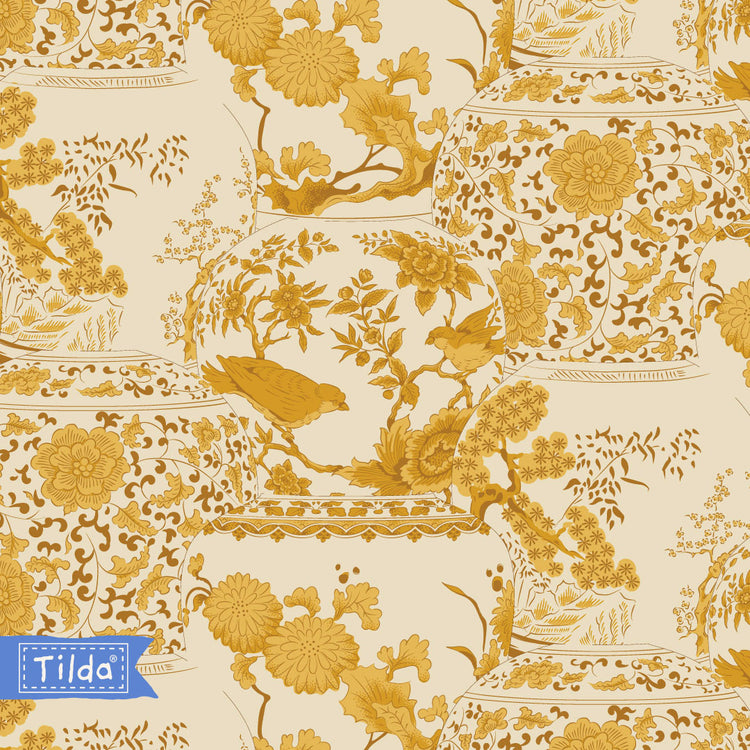Tilda Chic Escape Vase Collection Mustard